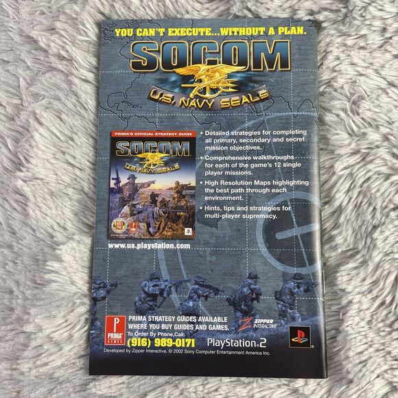 SOCOM U.S. Navy Seals (Sony PlayStation 2, 2002) PS2 Black Label Complete - Picture 5 of 15